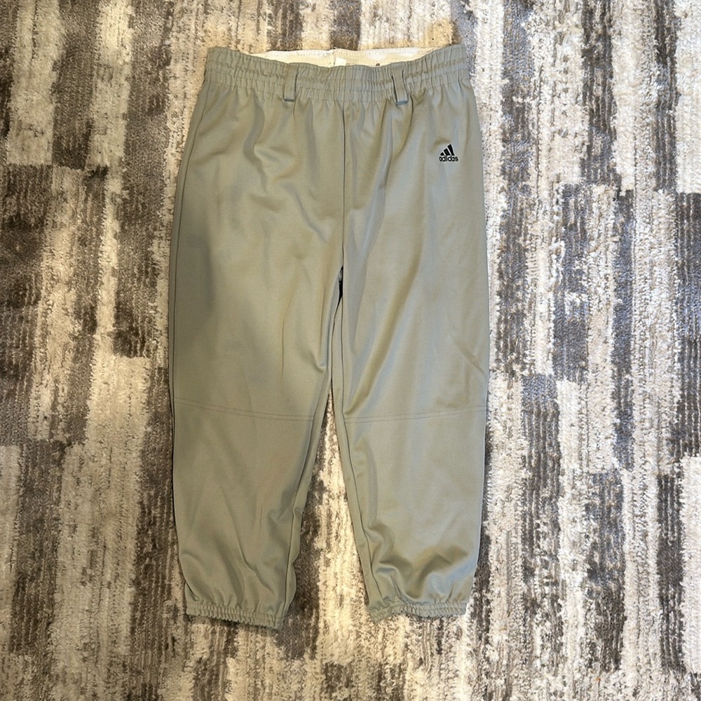 Adidas Boys Grey Baseball Pants L